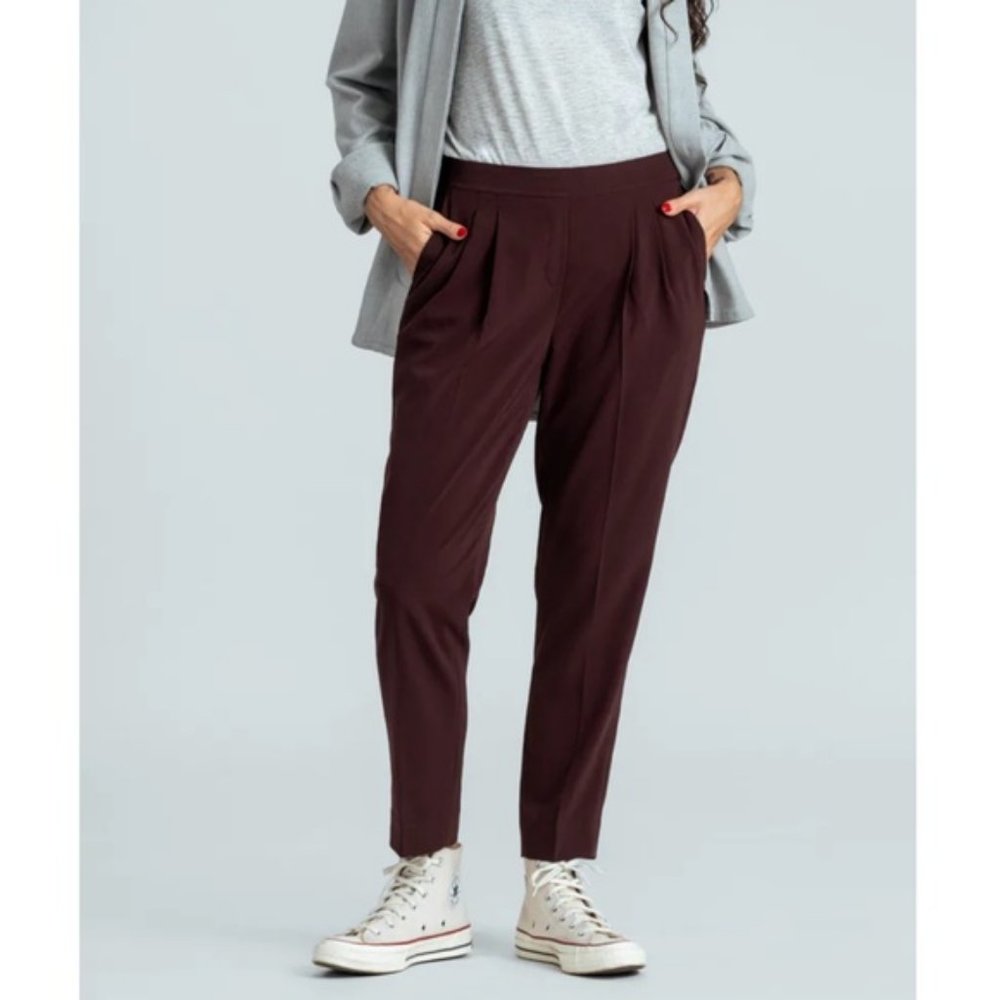 Ministry of Supply | Women's Previous Generation Swift Drape Pant Deep Ruby